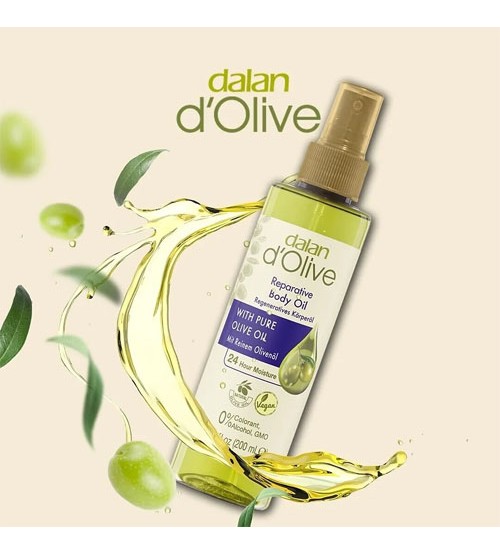 Dalan D Olive With Pure Olive Oil Reparative Body Oil 200ml